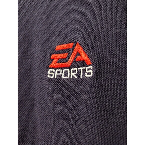 EA Sports Blue Mens XL Polo Embroidered Logo Vintage Outerbanks Gaming Shirt Htf - Picture 4 of 8